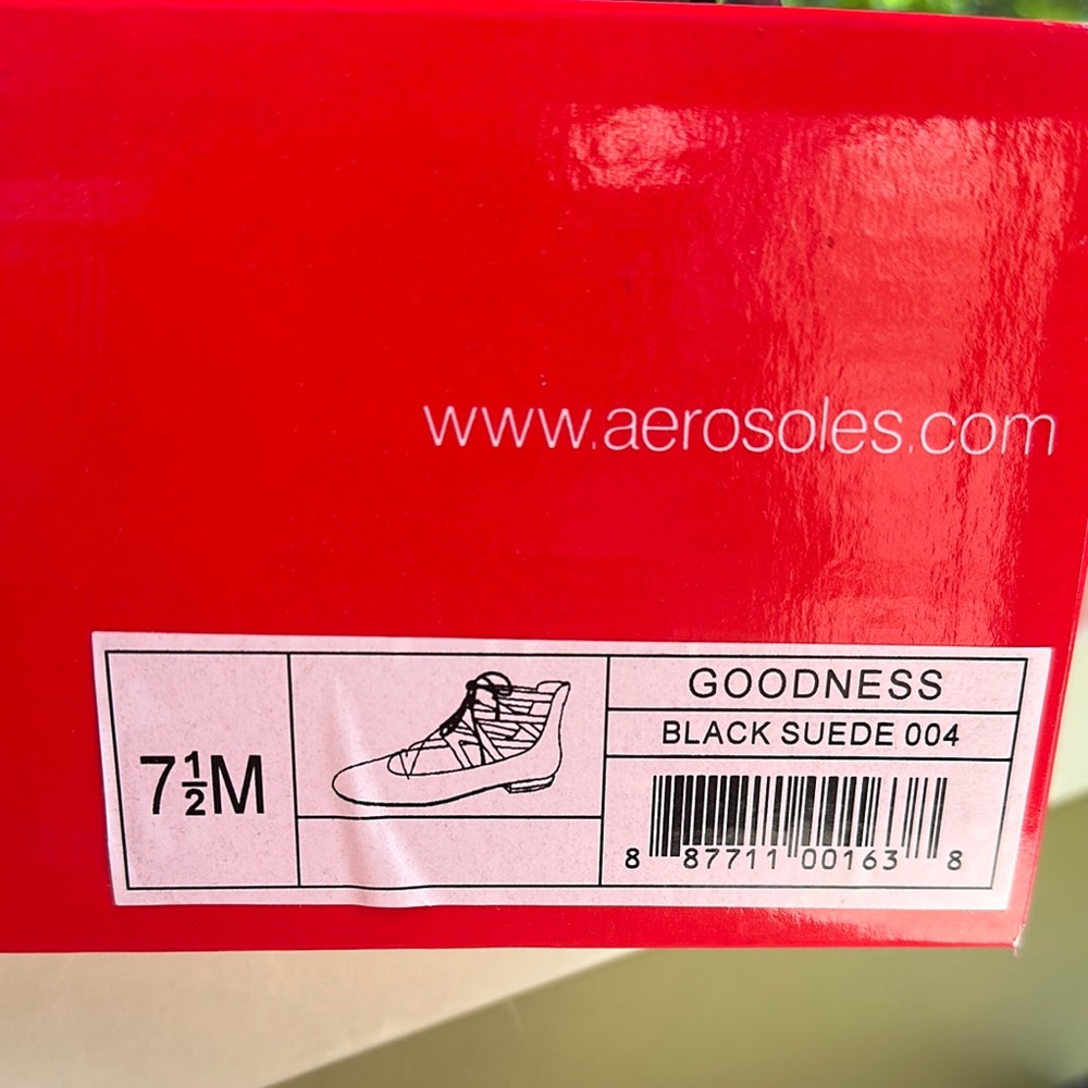 AEROSOLES Black Suede Goodness Shoes